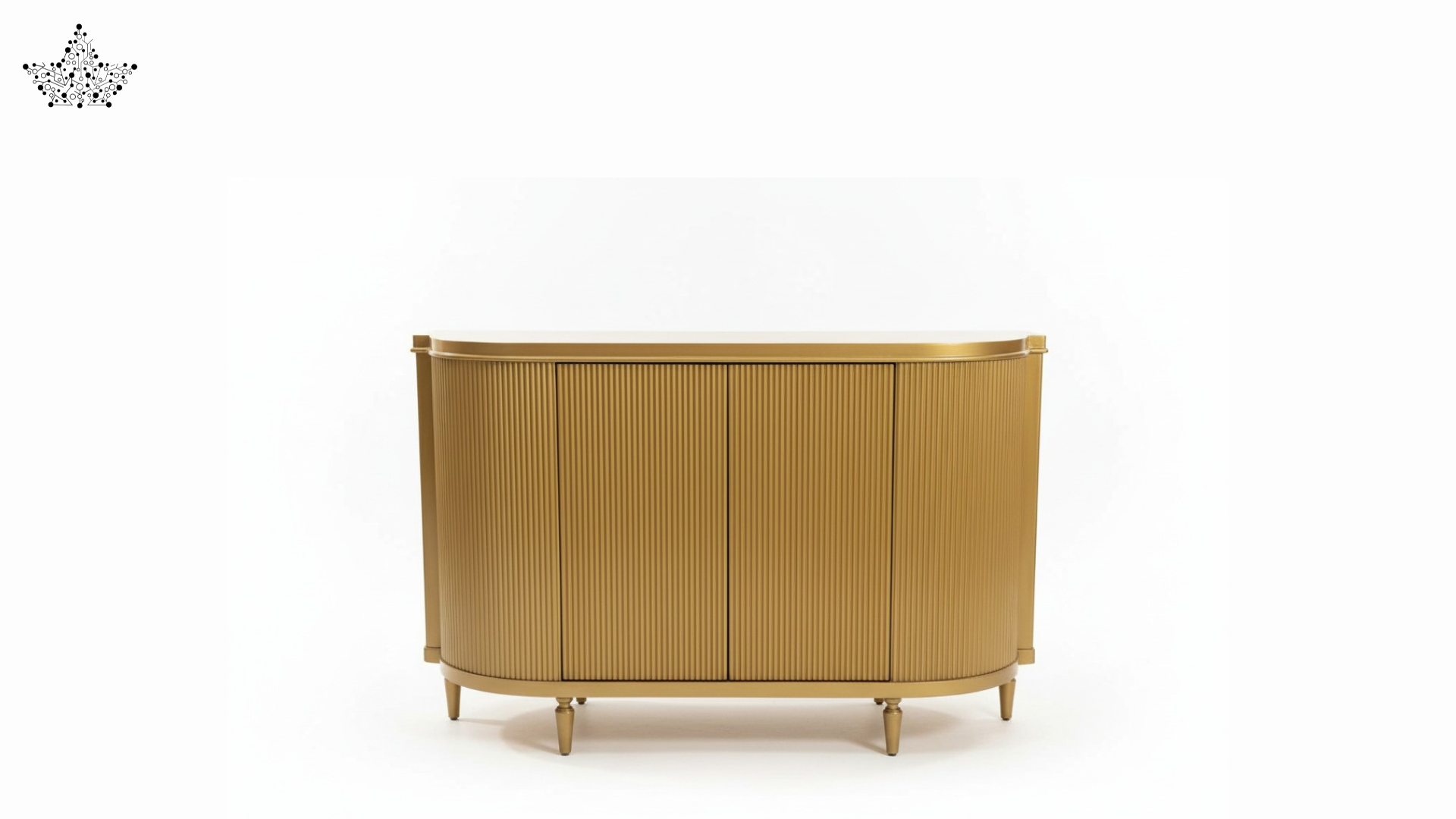 Oval Reeded Cabinet