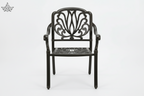 Decorative metal chair on a white background