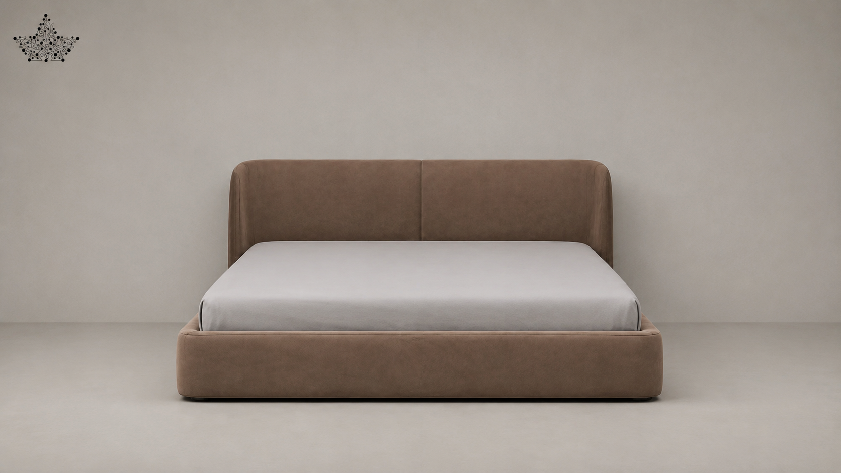 Caramel Curved Bed