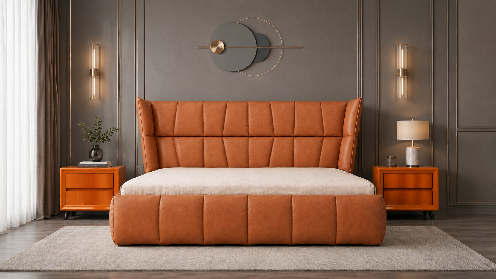 Caramel Crown Bed