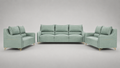 Polofill Leather Sofa Set | Sage Green