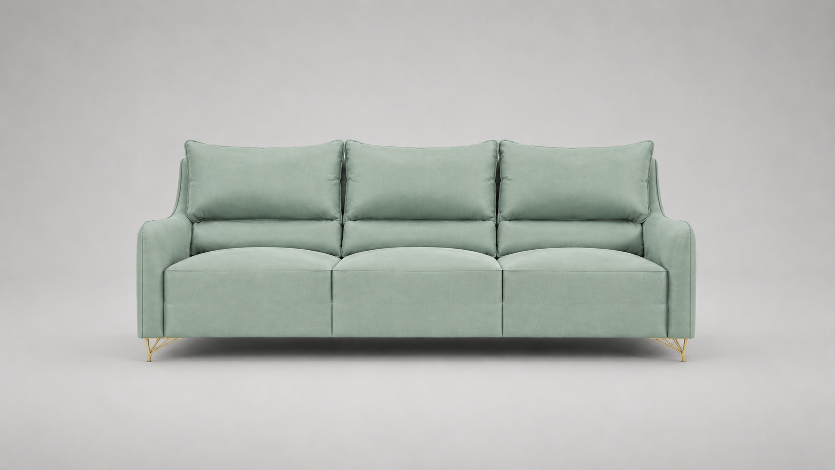 Polofill Leather Sofa Set | Sage Green