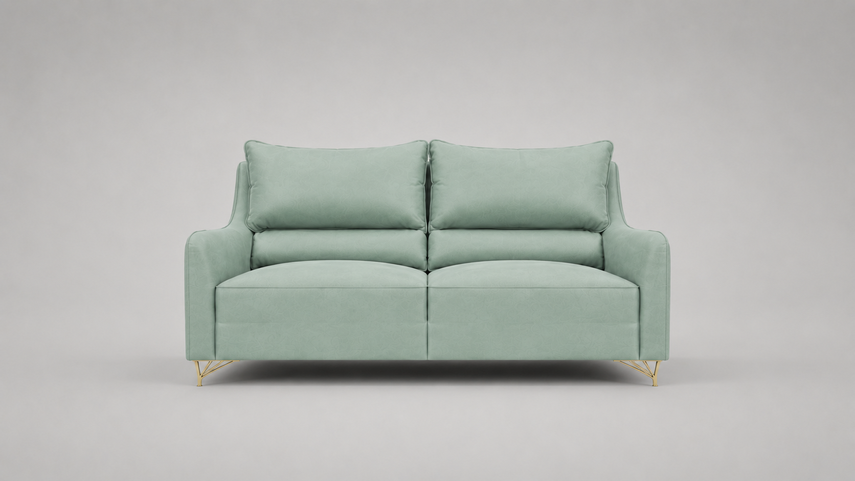 Polofill Leather Sofa Set | Sage Green