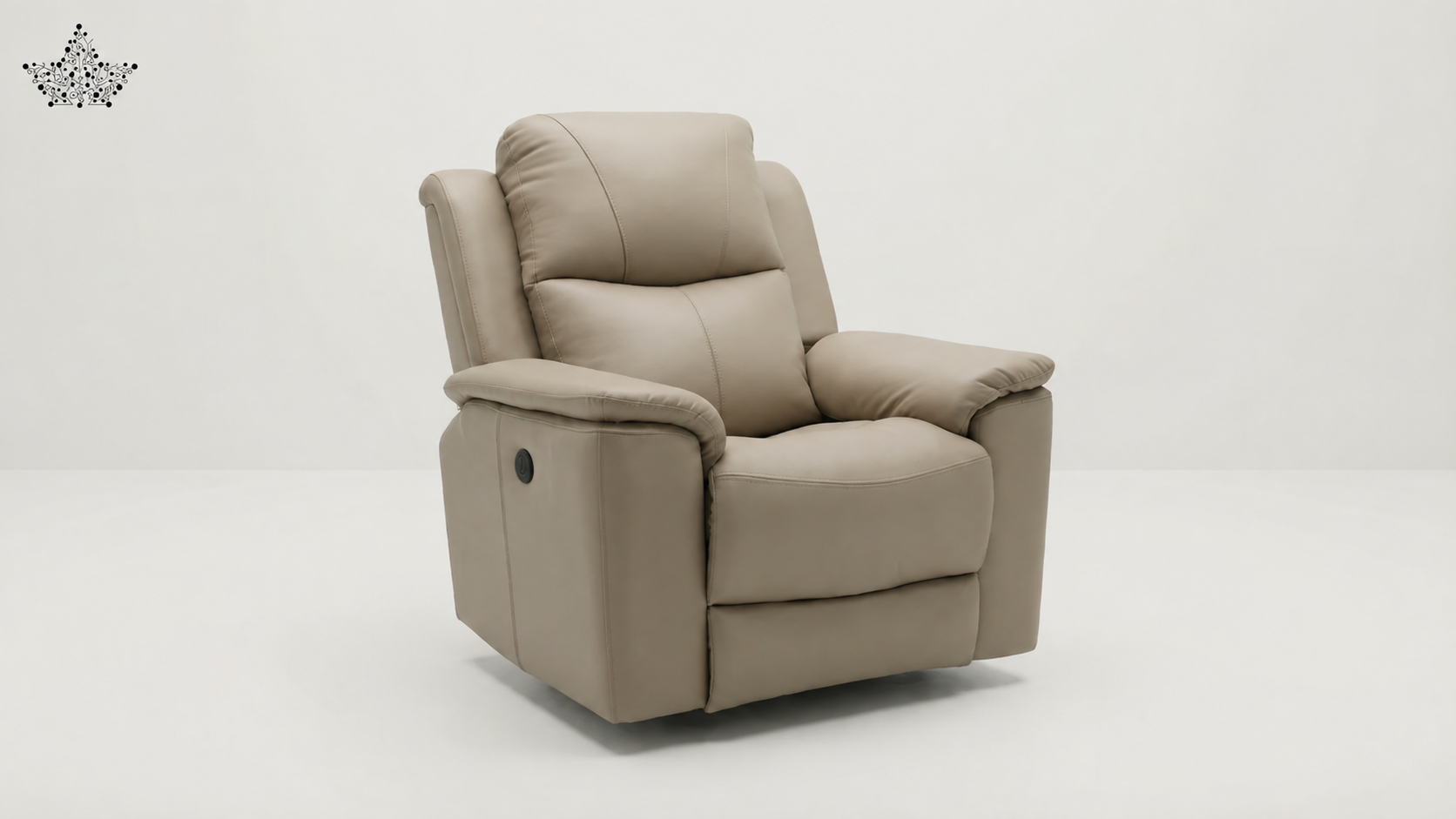 Motorized Soft Leather Recliner