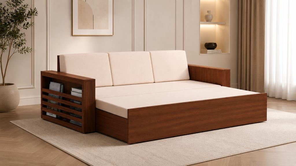 Restova Wooden Sofa Bed
