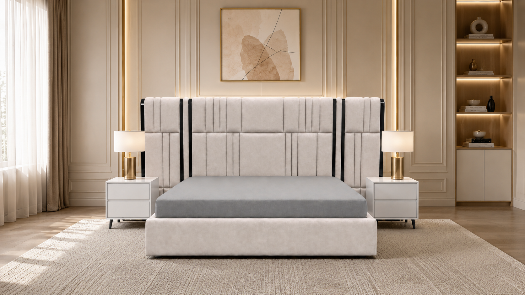 Imperva Bed with Side Table