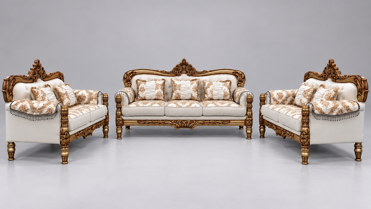 Ardas Maharaja Royal Carved Sofa Set