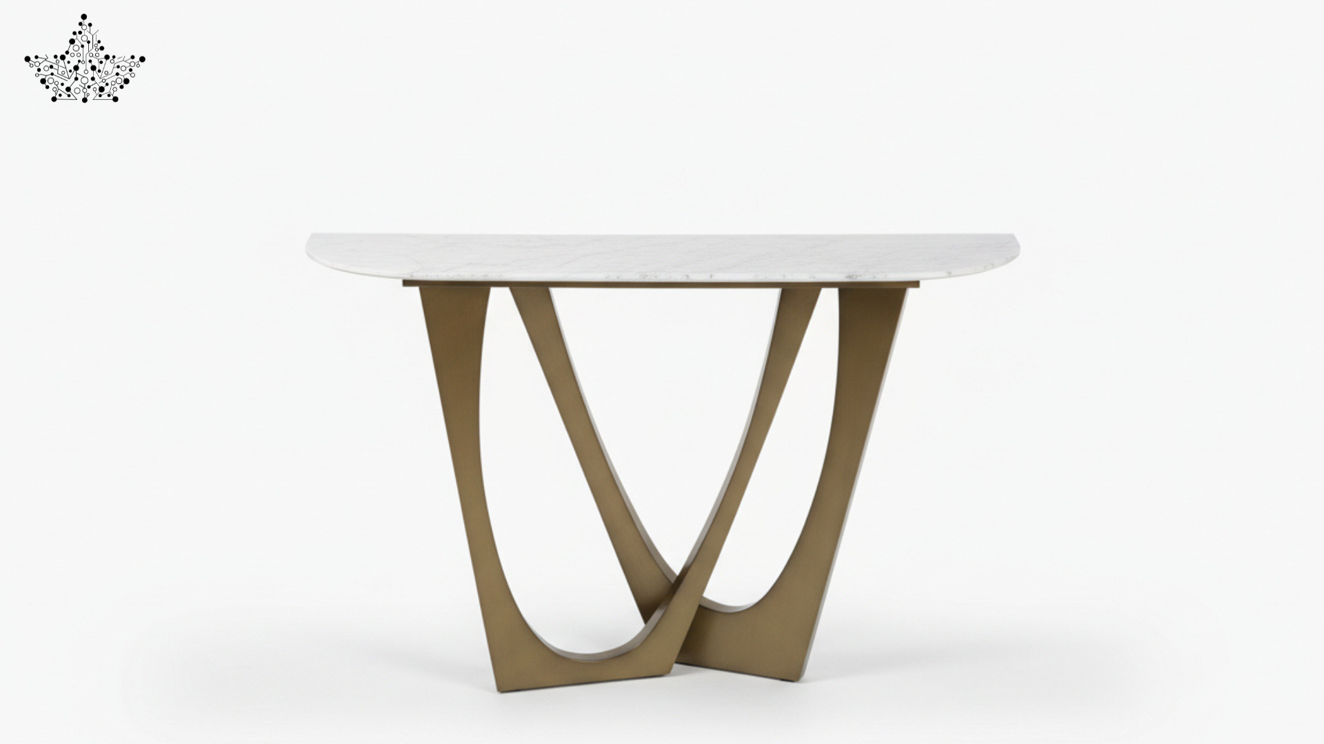 Marble Top Arc Console Table