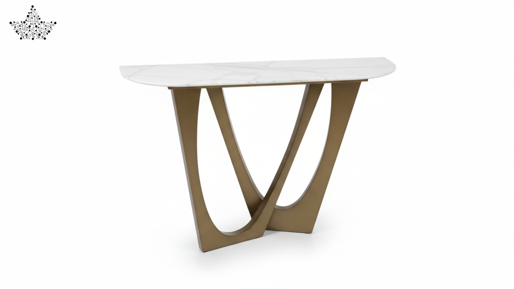 Marble Top Arc Console Table