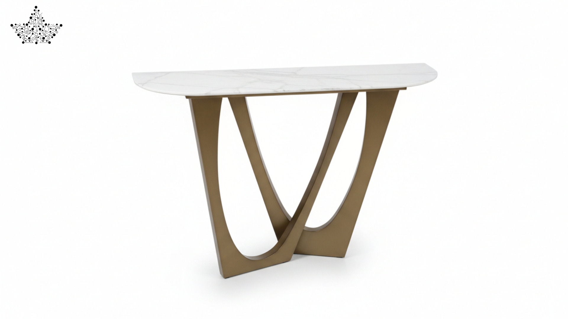 Marble Top Arc Console Table