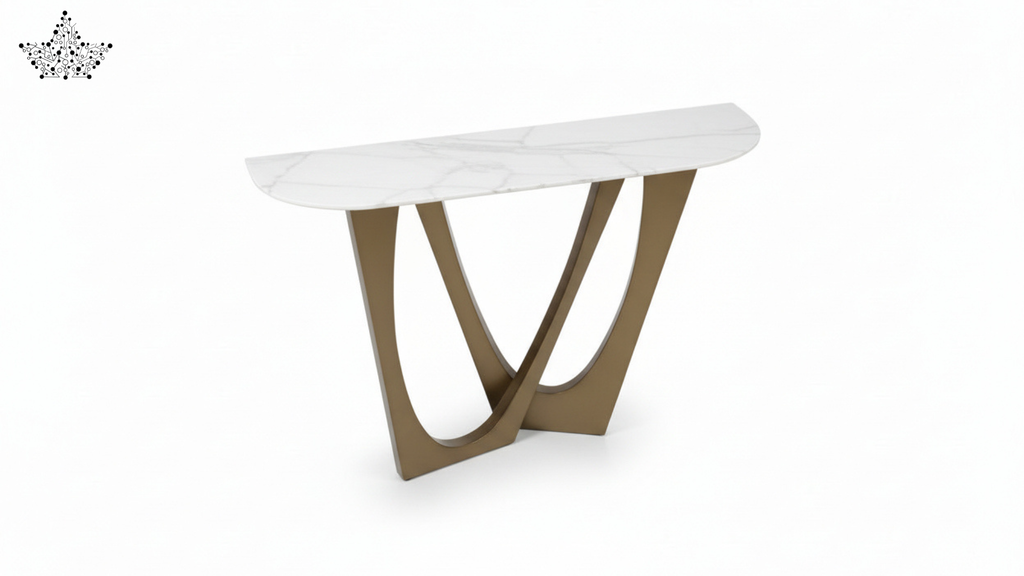 Marble Top Arc Console Table