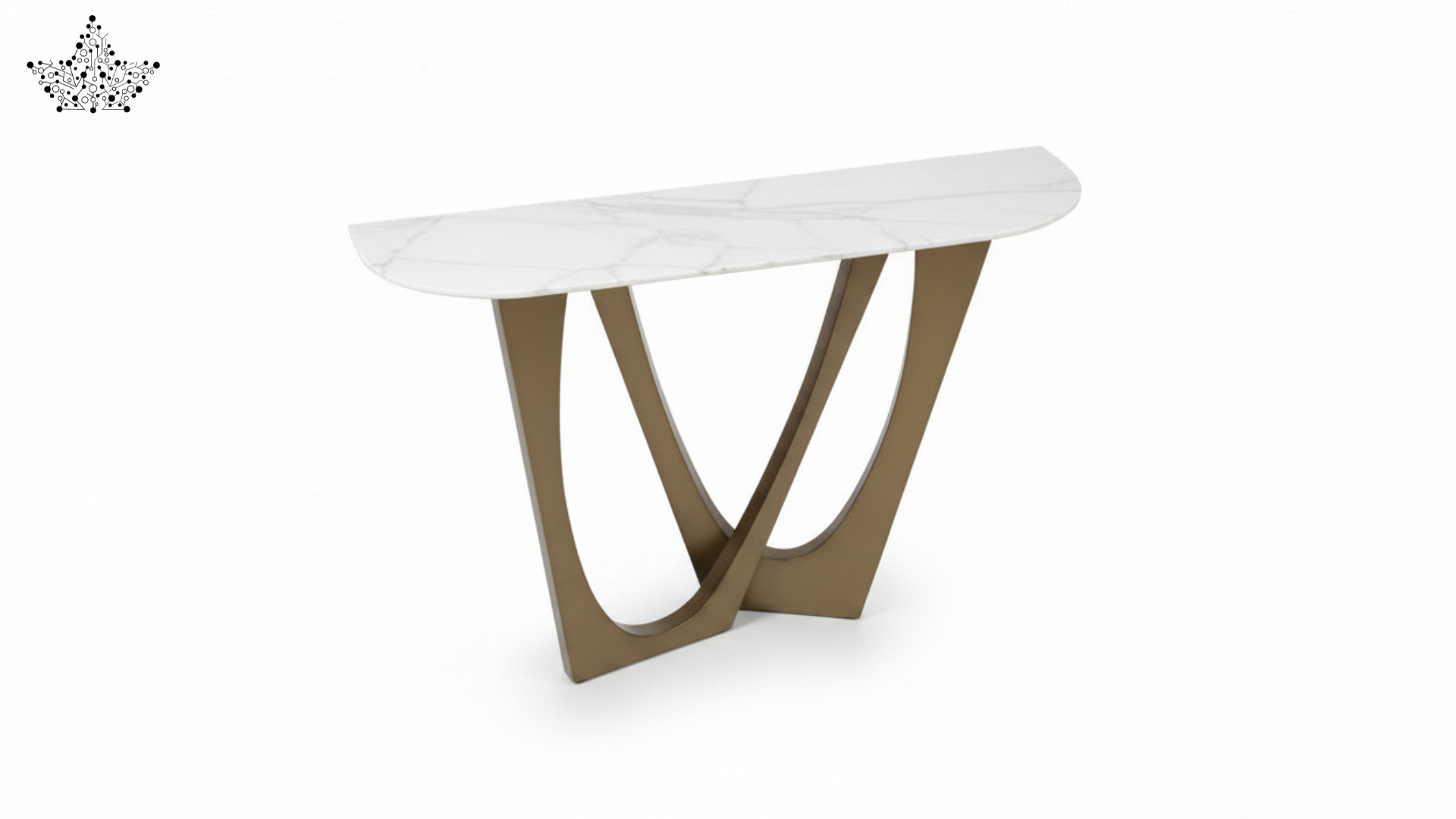 Marble Top Arc Console Table
