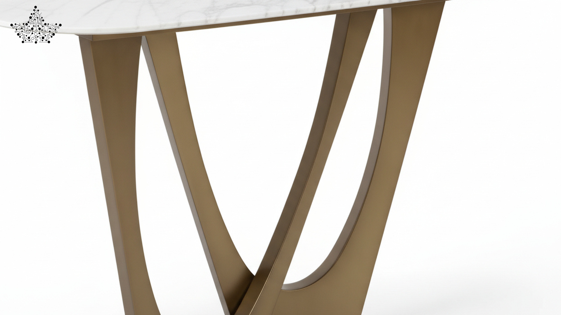 Marble Top Arc Console Table