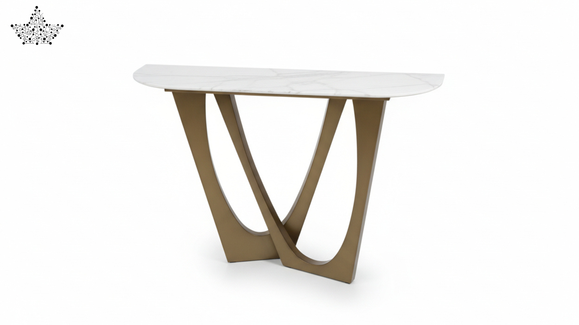 Marble Top Arc Console Table
