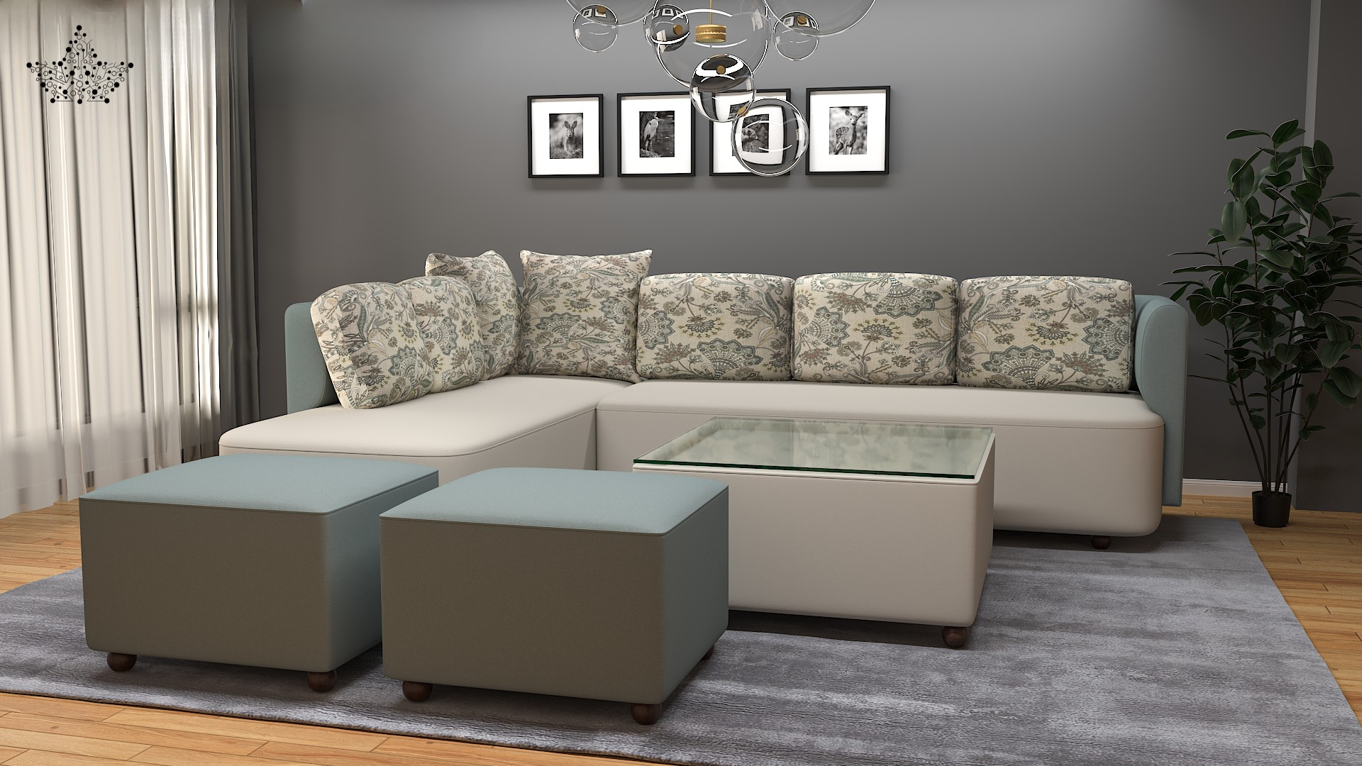 Cozy Curve Sofa-L