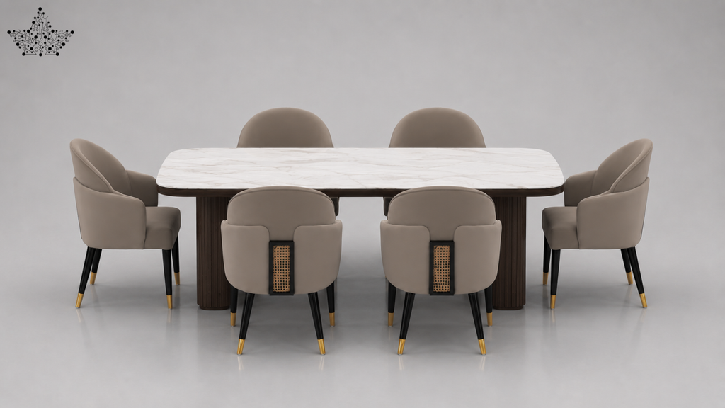 Aurum Cane Dining Set