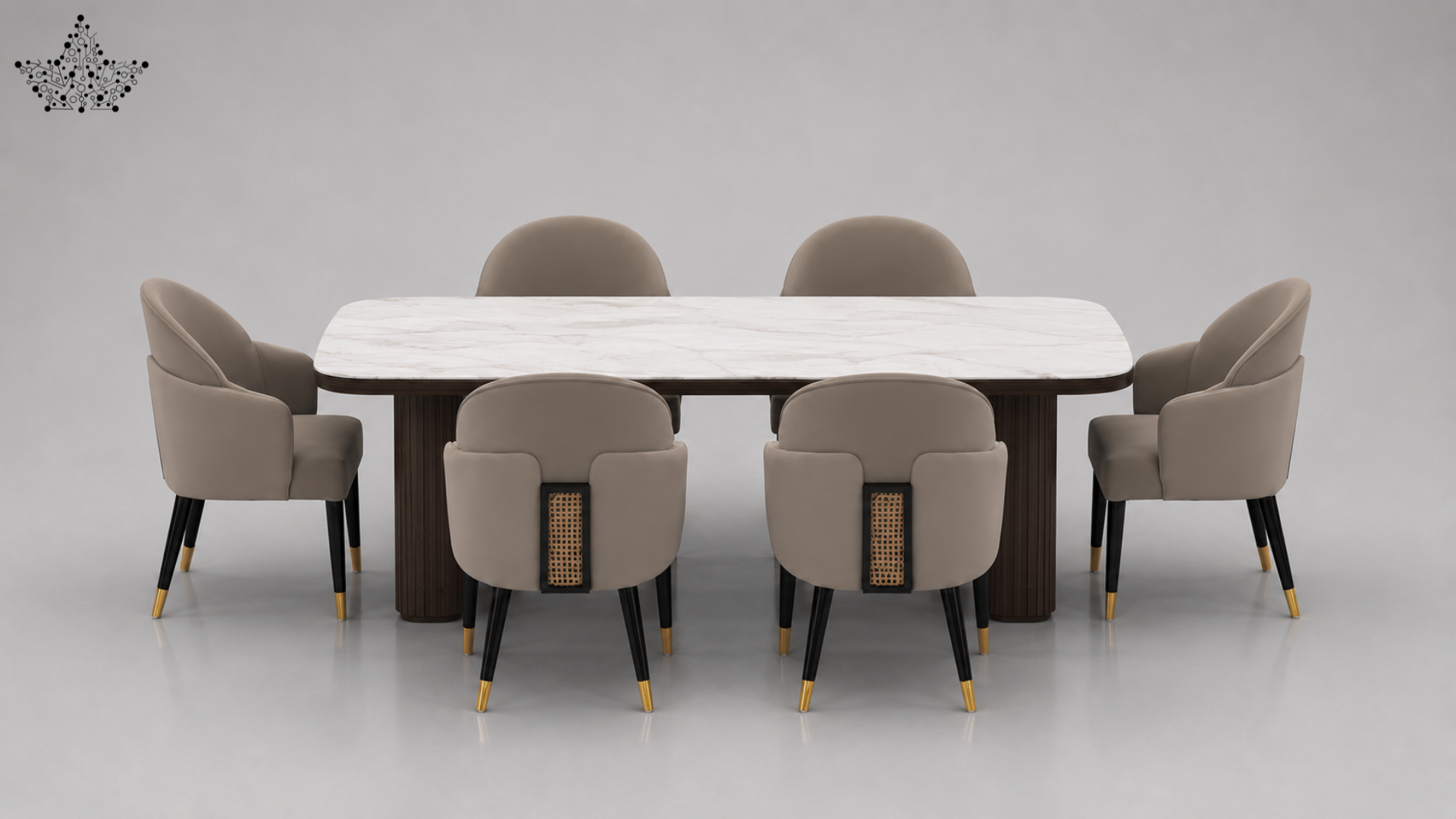 Aurum Cane Dining Set