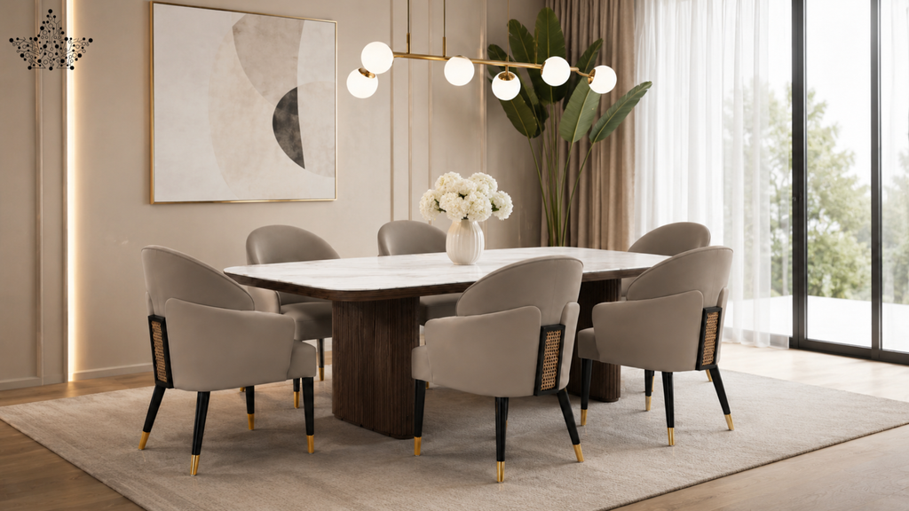 Aurum Cane Dining Set