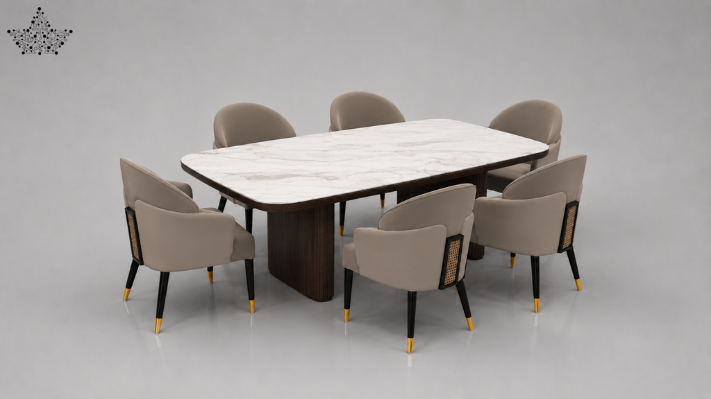 Aurum Cane Dining Set