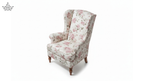 Floral Wingback Armchair