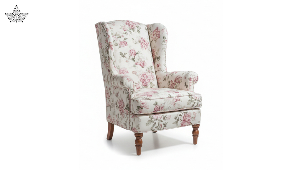 Floral Wingback Armchair