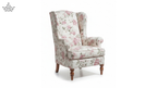 Floral Wingback Armchair