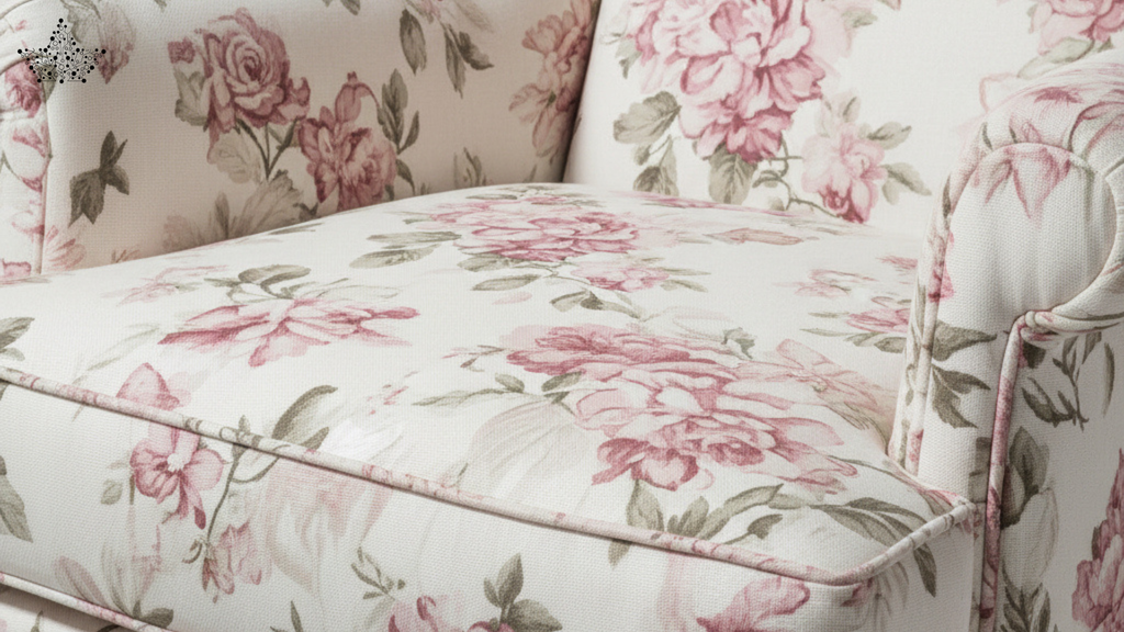 Floral Wingback Armchair