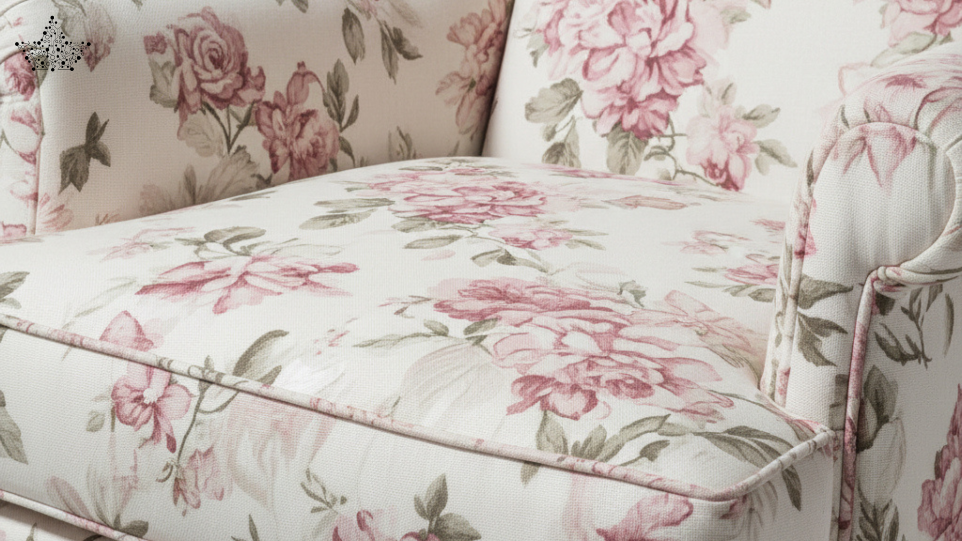 Floral Wingback Armchair