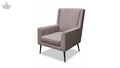 Gray armchair on a white background