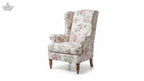 Floral Wingback Armchair