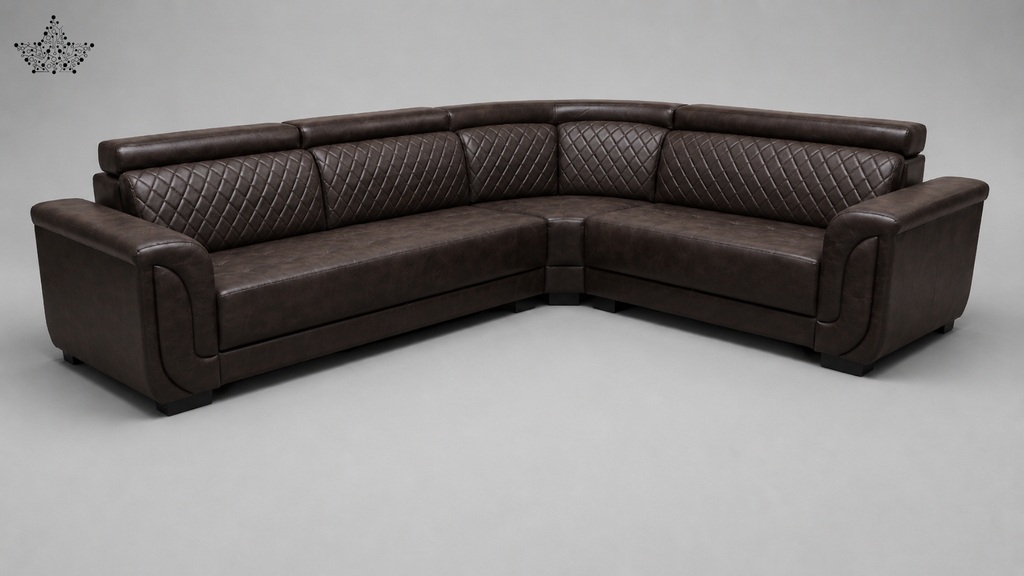 Ardas Royale Quilted Leather Sofa Set