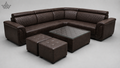 Ardas Royale Quilted Leather Sofa Set