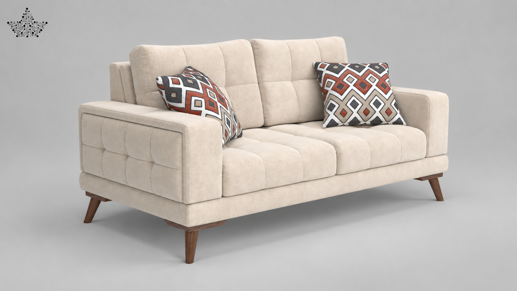 Ardas Nordic Tufted 2-Seater Sofa