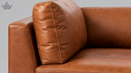Ardas Sienna Leather Chaise Sectional