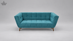 Ardas Celeste Velvet Sofa – Aqua