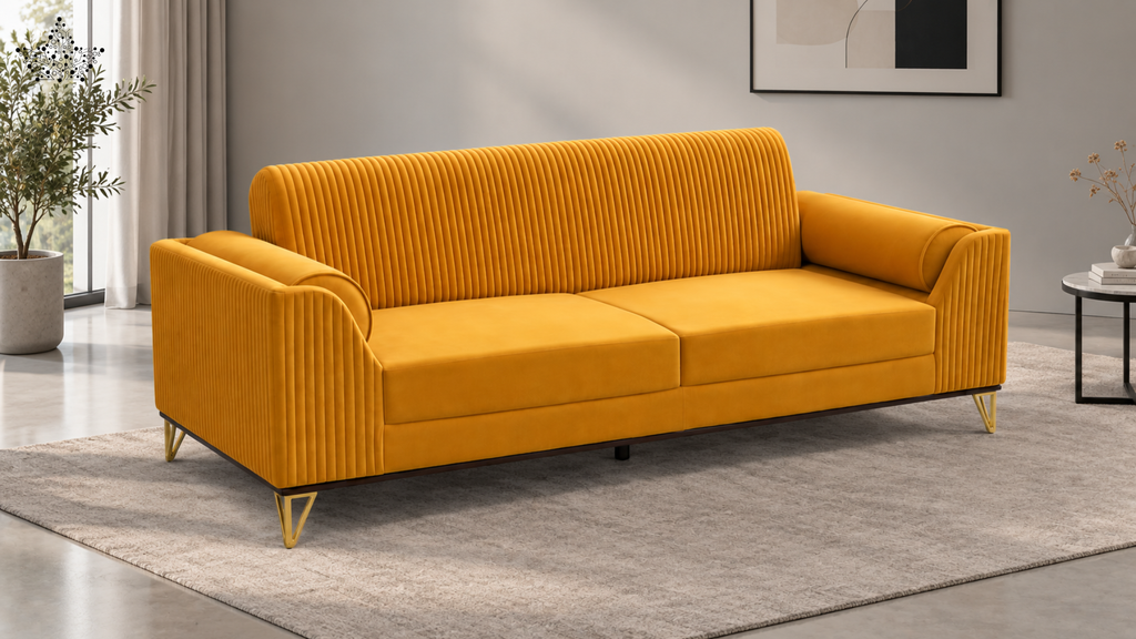 Ardas Aqua Pleat Sofa