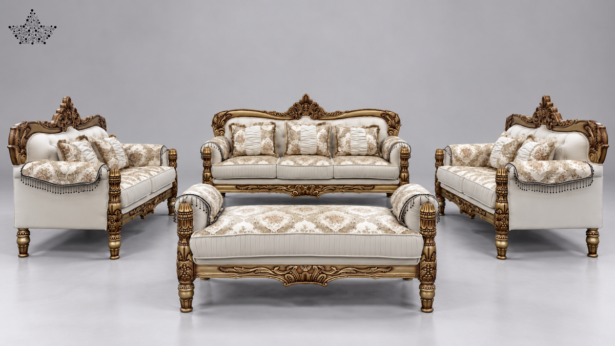 Ardas Maharaja Royal Carved Sofa Set
