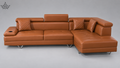 Ardas Havana Leather Sectional Sofa