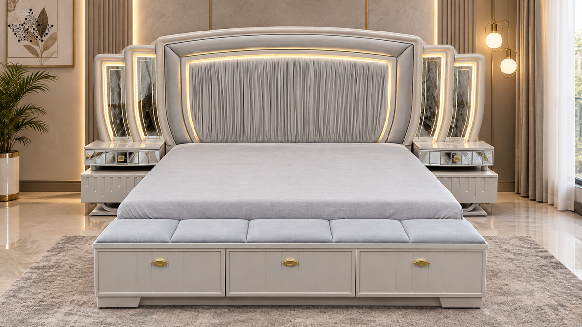 Lumière Draped Luxury Bed