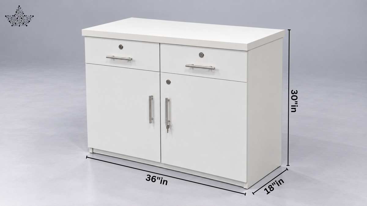 Auriva Executive Desk With Side Rack