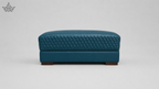 Diamond Quilted Upholstered Ottoman Puffy