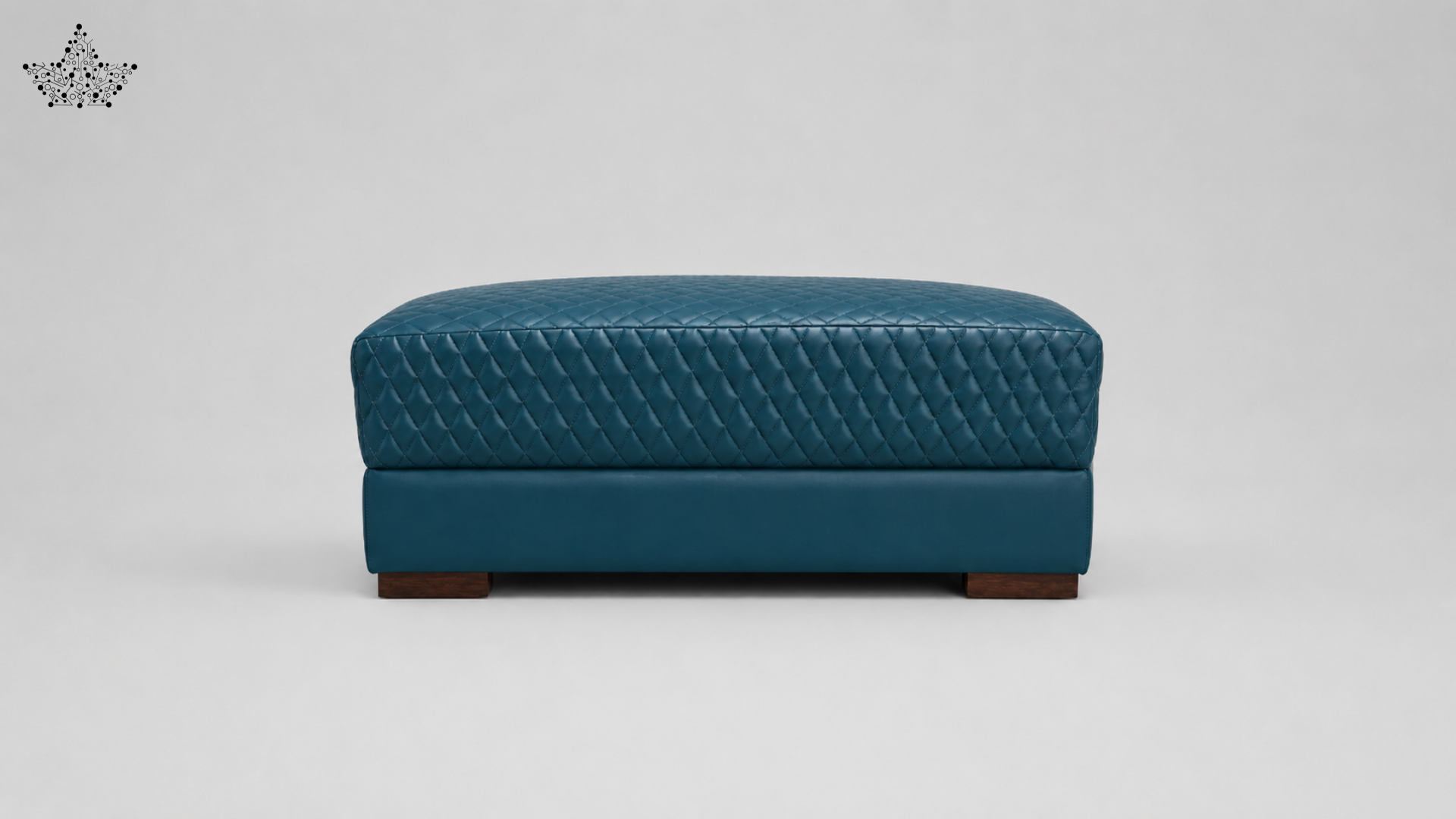 Diamond Quilted Upholstered Ottoman Puffy