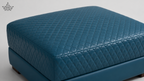 Diamond Quilted Upholstered Ottoman Puffy