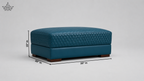 Diamond Quilted Upholstered Ottoman Puffy