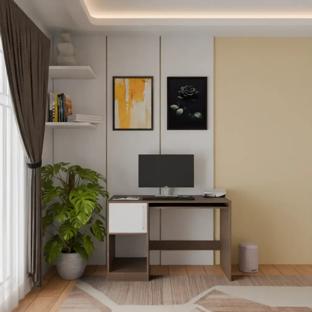 Prism Multipurpose Study Table | Moldau Accacia Finish