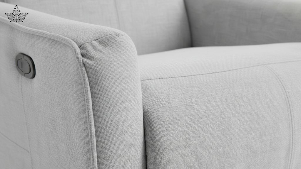 Rocking Revolving Recliner | Fabric Cotton Suede