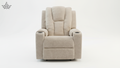 Rocking Revolving Recliner | Fabric Boucle