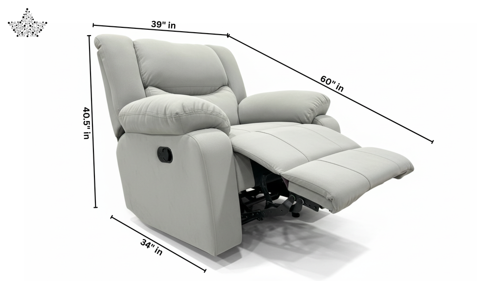 Motorise Soft Leather Recliner