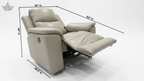 Motorise Soft Leather Recliner