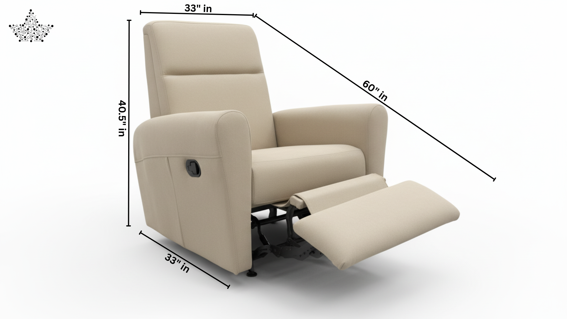 Fix Recliner Cotton Suede